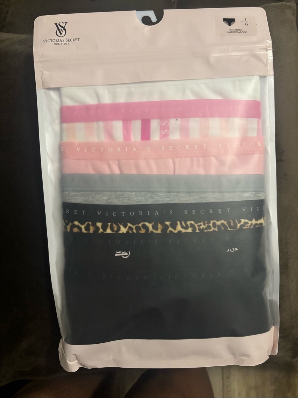 Victoria's Secret Women's Bikini Panty 7-Pack - Pink, Gray, Black & Leopard